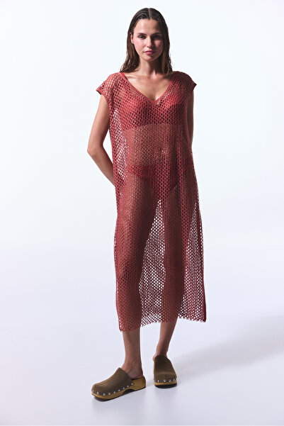 Penti Light Brown Lora Fishnet Dress