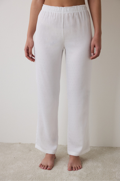 Penti Pantaloni de satin delicati de mireasă, pantaloni de pijama