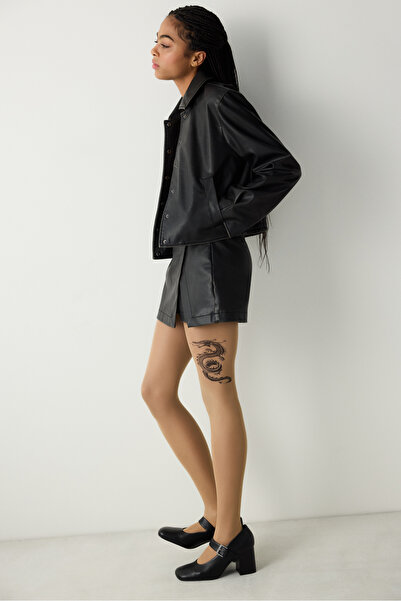 Penti Чорапогащник от естествена кожа Dragon Tattoo