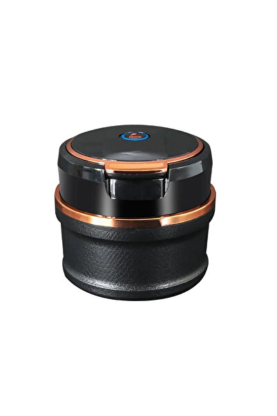 Dijipazar Araç İçi Seramik Lüks Oto Küllük Mavi Işıklı Bardaklıklı Havalandır...