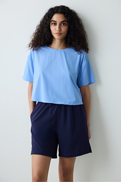 Penti Синя тениска с детайли на гърба