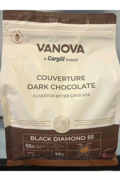 CARGILL VANOVA KUVERTÜR BİTTER PARA ÇİKOLATA 2,5KG