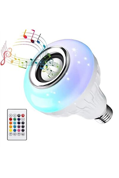 Powermaster Ledx Al-SPKR Kumandalı Bluetooth Hoparlör Ampul 500 Lümen Rgb Led...