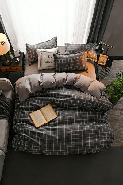 Generic 4-Piece Geometric Design Bedding Set Cotton Multicolour