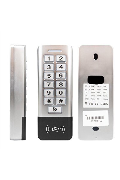 NOVACOM NC-MS11P Metal WP Şifre Matik Kart Okuyuculu Su Geçirmez