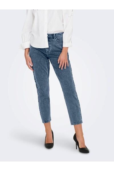 Only & Sons ONLMARGA HW MOM ANK JEANS DNM Дамски панталони (Слим кройка, преп...