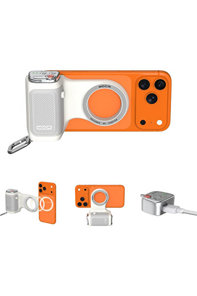 XCORE MagSafe Telefon Manyetik Kamera + Bluetooth Uzaktan Kumanda Dikey Yatay...