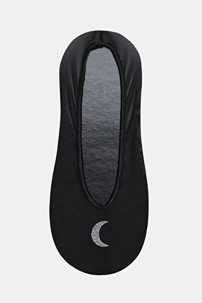 Penti Transparent Moon Siyah Babet Çorabı