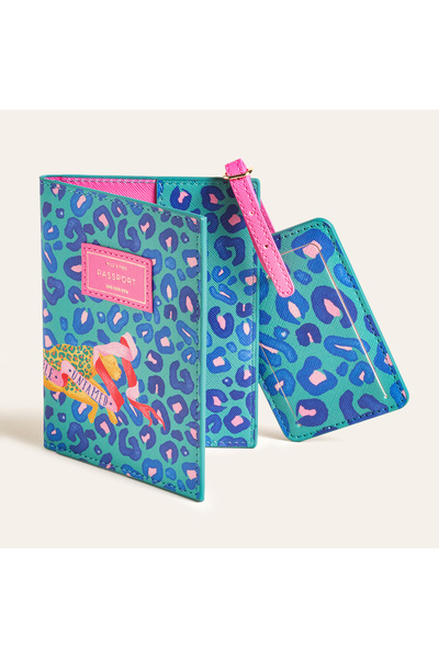 Zsa Zsa Zsu Meılın Pvc Seyahat Seti 21x16.5x2.5 Cm Koyu Yeşil