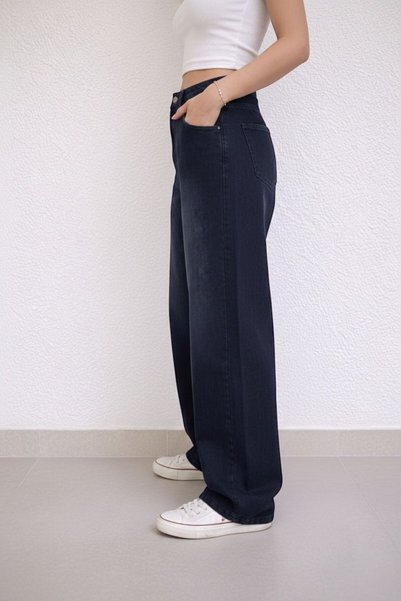 St.Poll Aging Wash Vintage Unisex Baggy Jean Pants