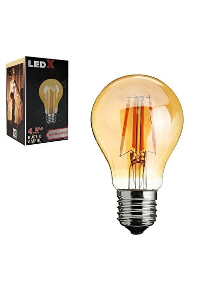 Powermaster Ledx A-60 Kırılmaz Gövde 4,5 Watt Rustik Ampul