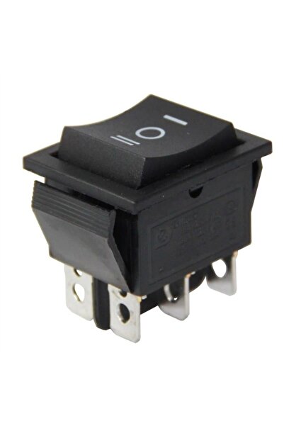 Powermaster Wide Non-Illuminated 6 Pin Spring Switch (Mom-Off-Mom) Ic-110