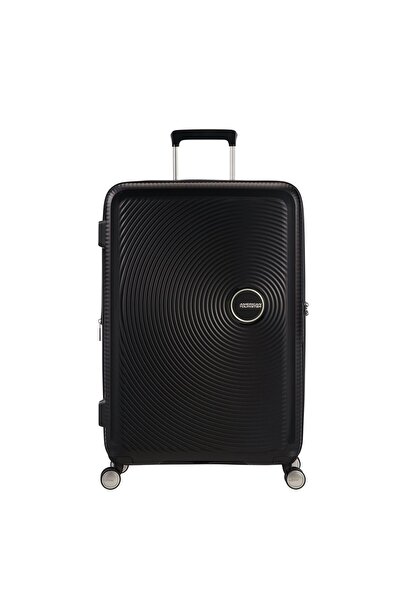 American Tourister Siyah Soundbox - Körüklü 67 cm Orta Boy Sert Valiz