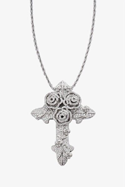 No Future Iced Out Cross Kolye