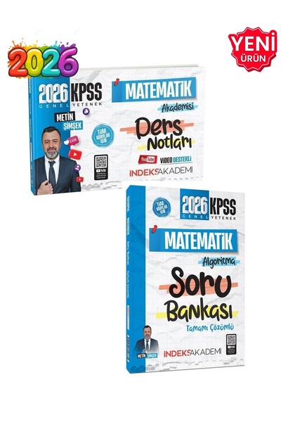 İndeks Akademi 2026 - KPSS Matematik Akademisi Video Ders Notları + Matematik...