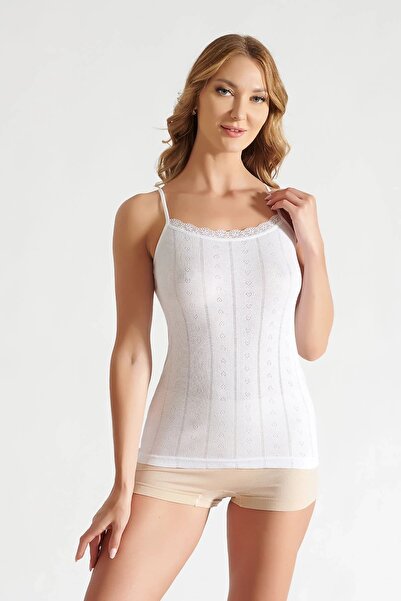 Hepsine Rakip Ženska majica sa trakama od užeta J Žakard 6 komada