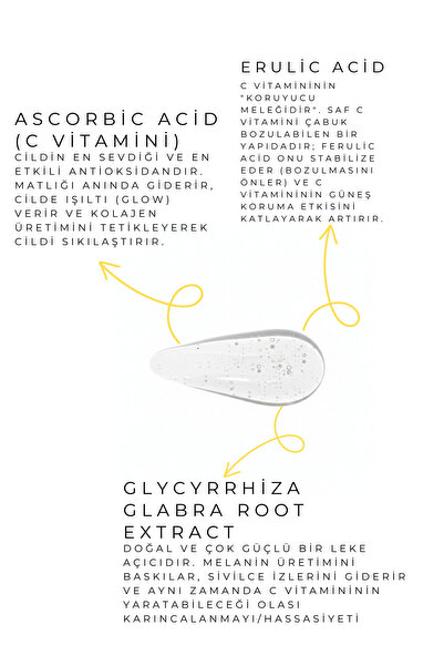 Zyo C Vitamini Serum 30 ml Aydınlatıcı ve Cilt Tonu Eşitleyici Antioksidan Işıltı Veren Bakım Serumu