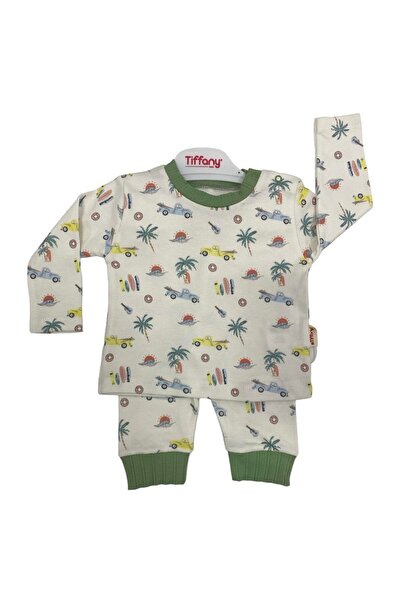 Tiffany Set of 2 Trip Tour Theme Ecru - Green