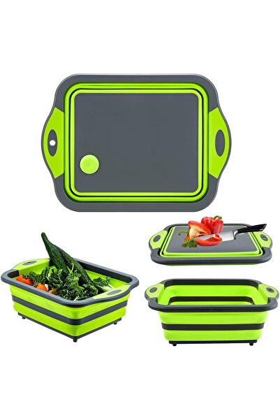 Generic EXTRA Folding Chopping Board with Drain Basket, Foldable Vegetable & ...