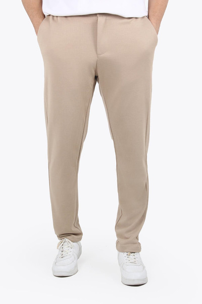 Mckanzie 885 (1001) Pantaloni din piqué cu șnur cu talie elastică