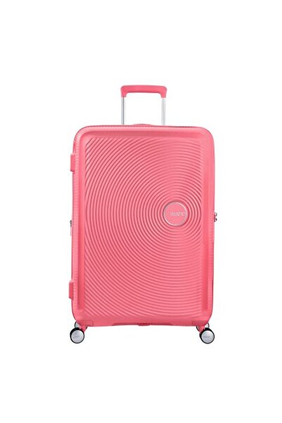 American Tourister Pembe Soundbox - Körüklü Büyük Boy Valiz 77 cm