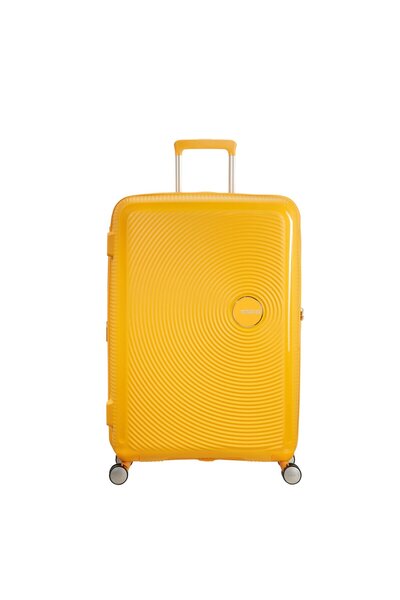 American Tourister Sarı Soundbox - Körüklü 77 cm Büyük Sert Valiz