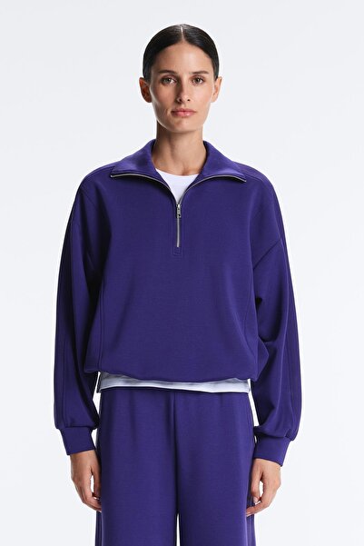 Oysho Brushed modal içeren yarım fermuarlı sweatshirt