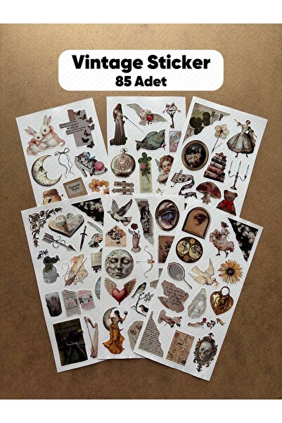 hdsticker Set vintage tematskih naljepnica - 6 paketa sa 85 planera, agendama...