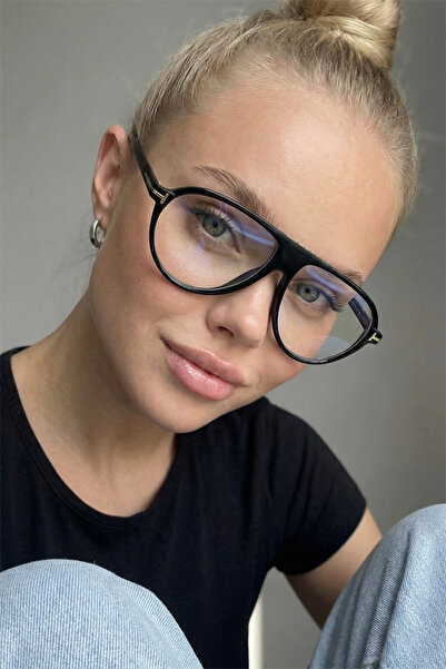 Eyesofia Clara Unisex Black Framed Blue Block Blue Light Filter Screen Glasses