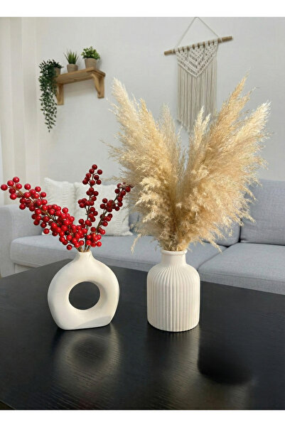 Nova Deco Set of 2 Nordic Style Bohemian Vases 10 cm Gift Pinterest Pampas Va...