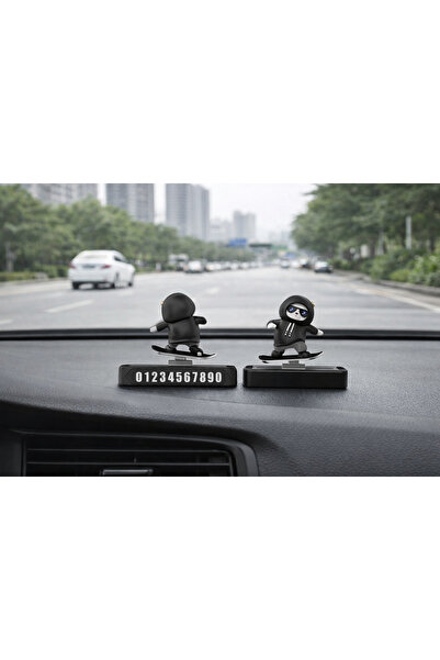 SNSTİCARET Hareketli Kayan Panda Kaykay Numaratör Oto Araç Kaykay Numaratör T...