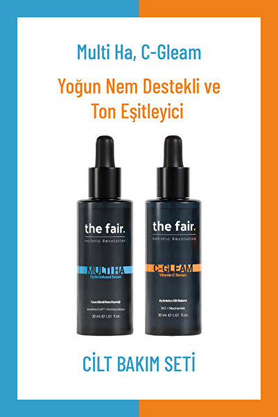 the fair. Yoğun Nem Destekli ve Ton Eşitleyici Vegan Cilt Bakım Seti