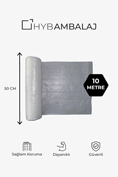 HYB AMBALAJ 50cm x 10mt Kalın Balonlu Naylon Patpat - Koruyucu Ambalaj ve Pak...