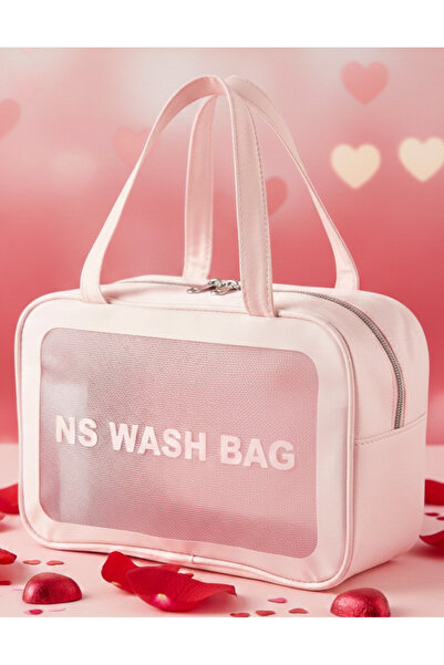 NS reliable Ns Şeffaf Makyaj Ve Kozmetik Çantası-taşınabilir Seyahat Banyo Sa...