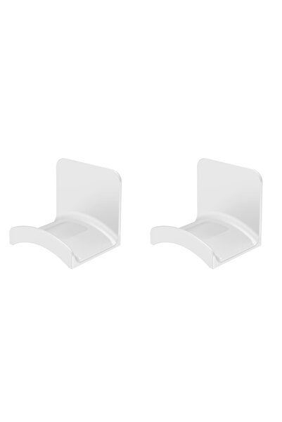 Choice حامل سماعات رأس أبيض من قطعتين، يتسع من 1 إلى 10 قطع، يُثبت على الحائط...