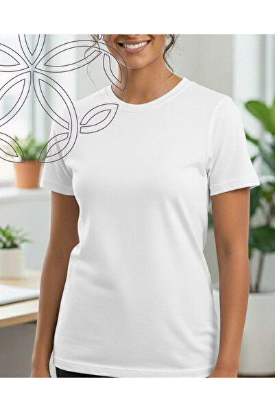 Alfa Women's White Body - Short Sleeve, Crew Neck