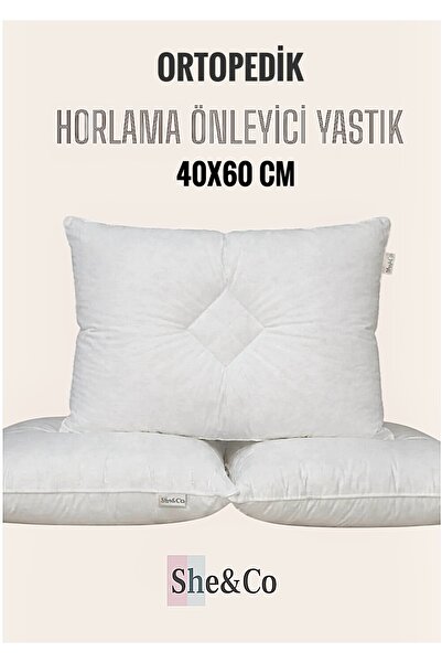 She&Co ORTOPEDİK HORLAMA ÖNLEYİCİ NANO JEL YASTIK 40x60 CM -1 ADET
