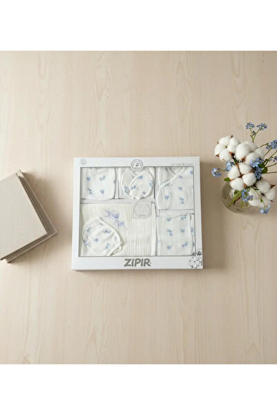 Huglette BEBEK & YENİ DOĞAN PAMUK KOZASI DESENLİ MÜSLİN 10LU HASTANE ÇIKIŞ SE...