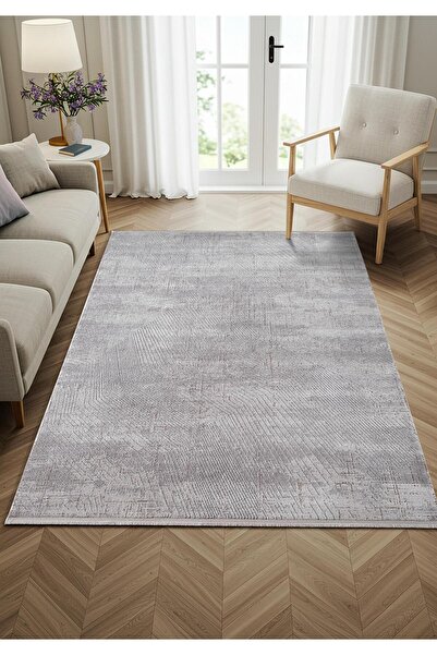 Cotto Home Feel FL009G Krem Halı Modern Desenli Akrilik Tozu Az Pamuk Taban S...