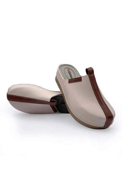 DR KLOMPA Women's Slippers Ms312 Beige Brown Orthopedic Sabo Slippers