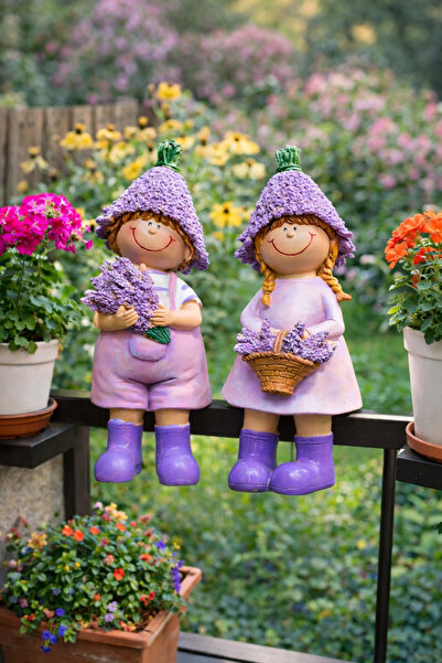 Rich Content Bahçe balkon süsü Lavanta cüceler 2’li