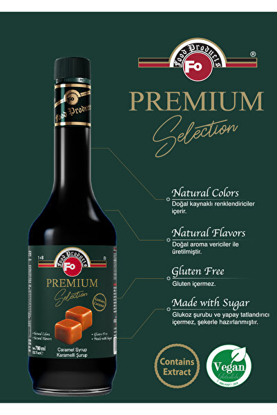 FO Karamelli Şurup – Premium 700 ml