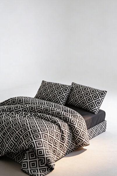 Lotusline Sada diagonálních dvojitých bavlněných povlaků na přikrývku