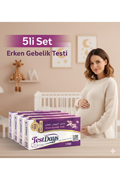 AWOX TEST DAYS Erken Gebelik Testi 5’li Ürün %99.8 Kesin Sonuç