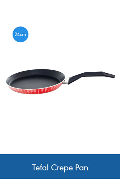 Saif Plus مقلاة تيفال للكريب 24 سم - سطح أحمر غير لاصق لتحضير كريب مثالي وطبخ...