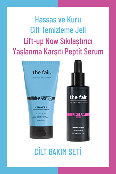 the fair. the fair. Hassas ve Kuru Cilt Temizleme Jeli 150 ml ve Peptit Serum...