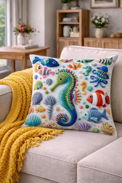 Arancione Co . Çift Tarafı Baskılı Kırlent Kılıfı 6AOD19