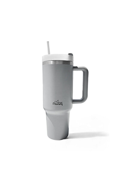 Any Morning كوب ترمس سعة 1200 مل - غطاء ثلاثي المراحل، مصنوع من الفولاذ المقا...