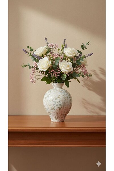 Bin Shihon Elegant round ceramic vase