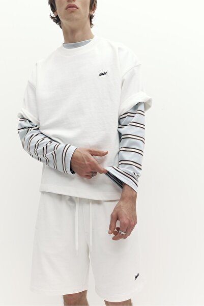 Pull & Bear Bermuda jogger with logo